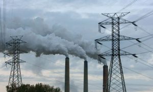 Smoke billowing out of a coal burning power plant in Kentucky, US. Photograph: Rex Features